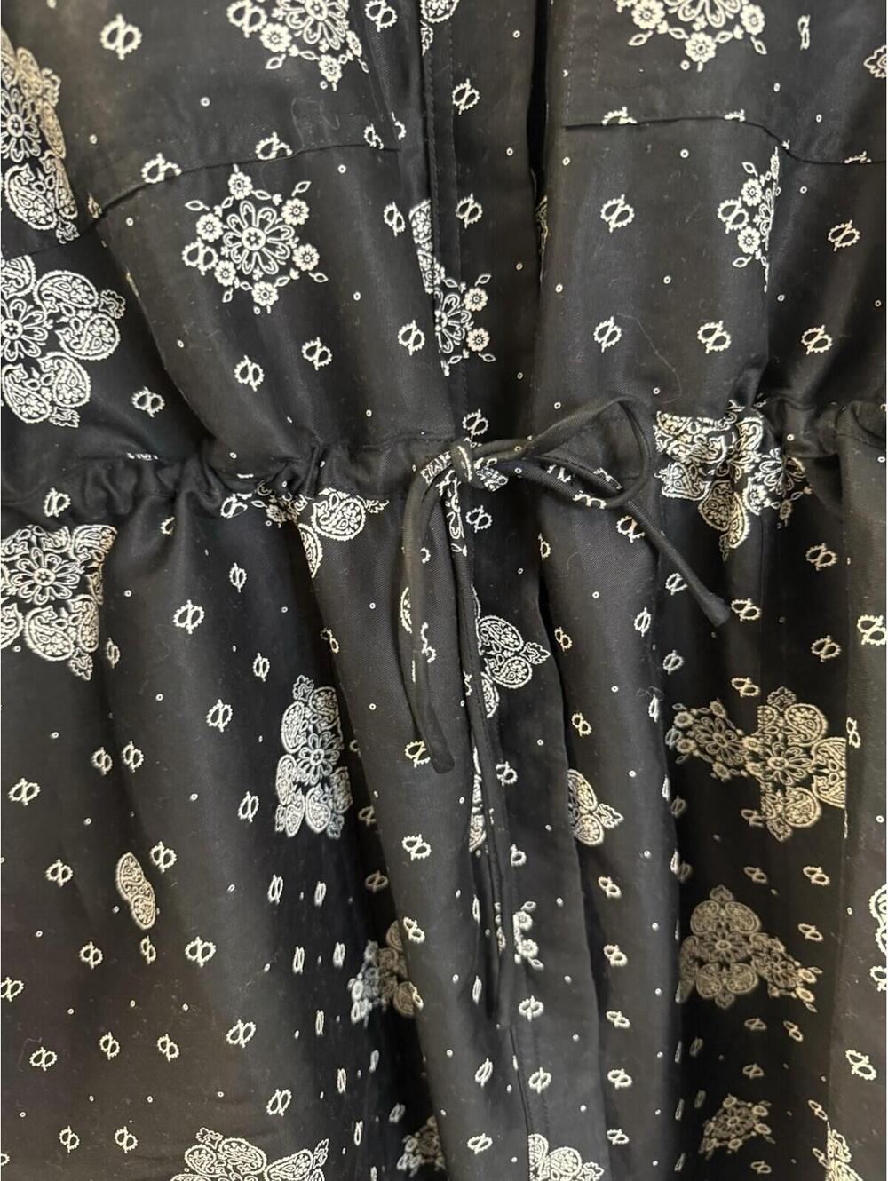 Woolrich Women’s Bandana Print Long Sleeved Utility Dress Medium - Picture 9 of 9